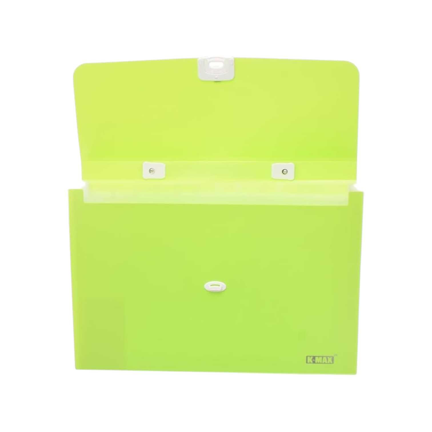 Elite Stationery House emerald green 13-pocket expanding accordion file folder with a secure handle and locking clasp