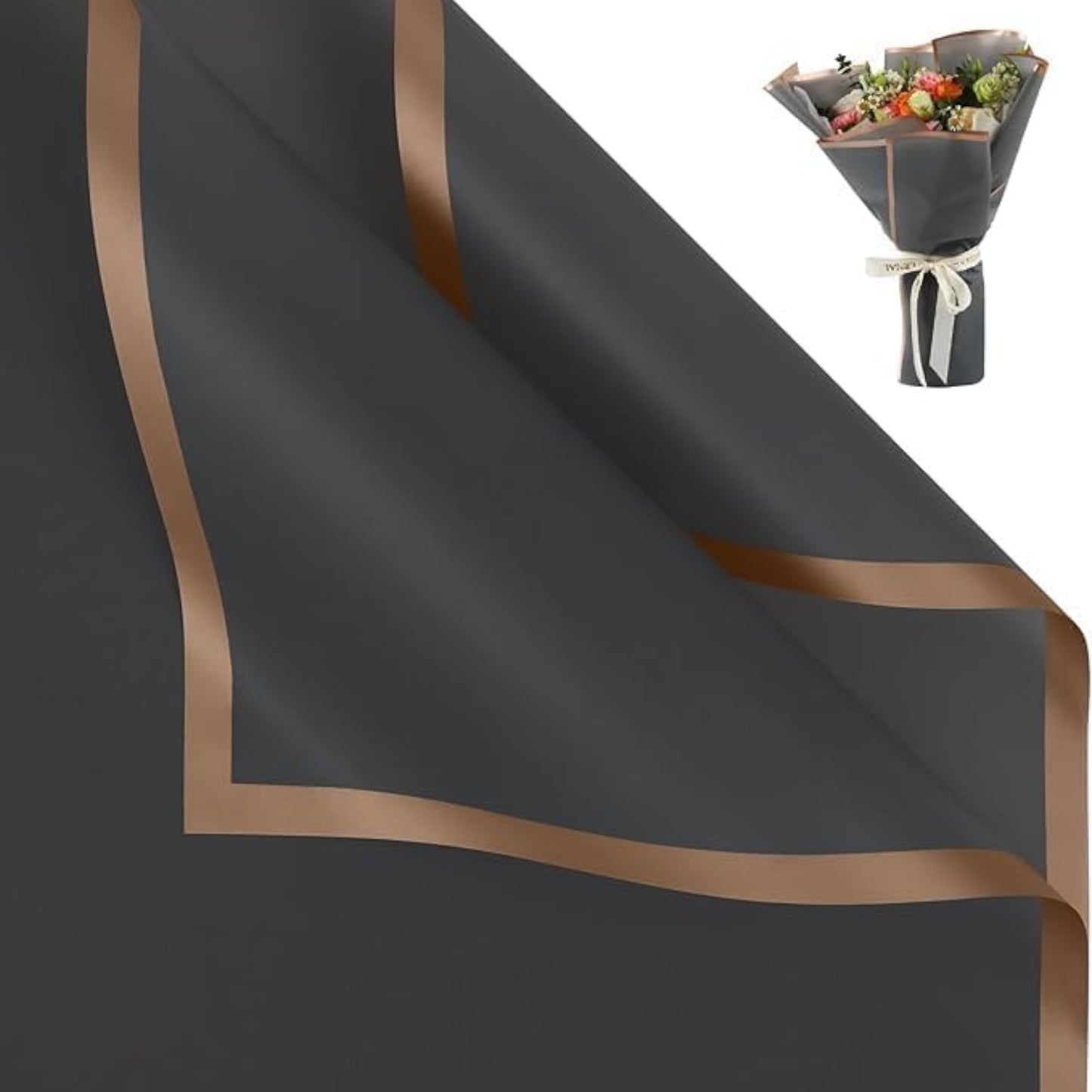 Flower Wrapping Paper, 1 Sheet - Waterproof - 1 Sheet