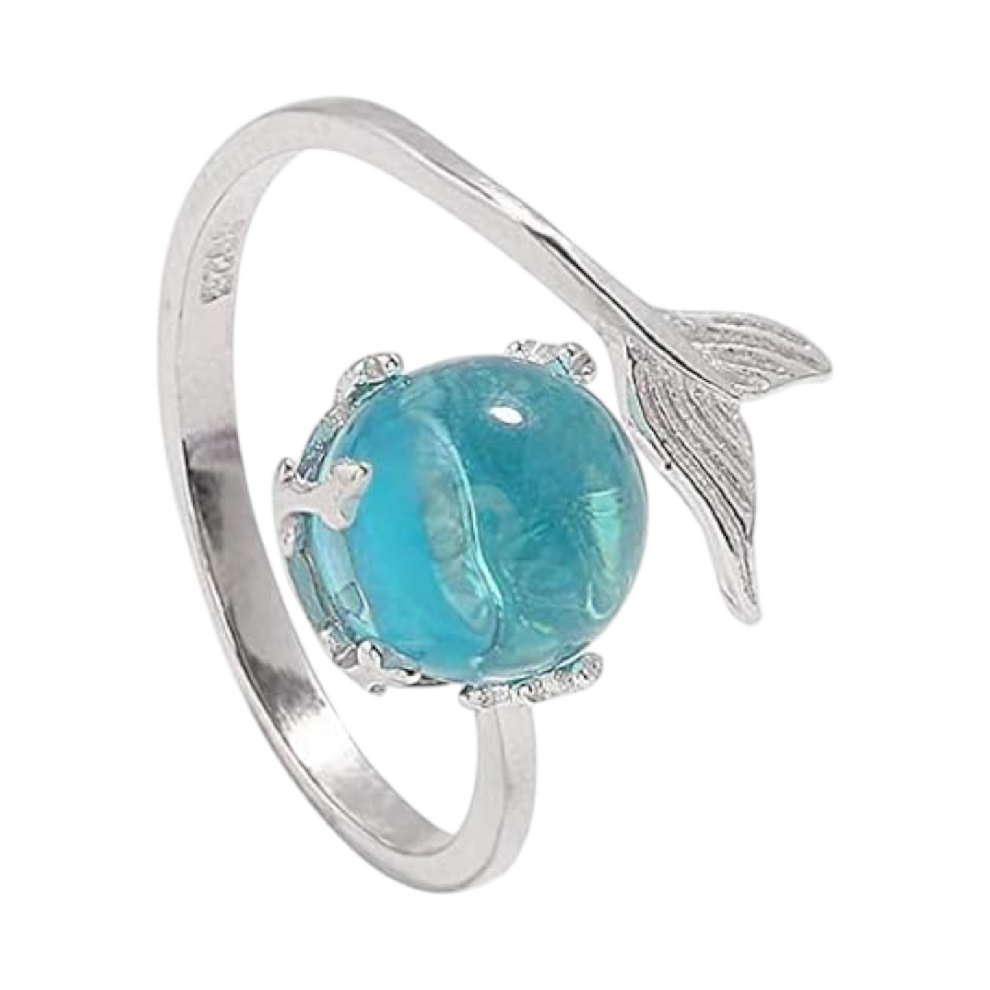 Dolphin Ring, Silver