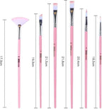 Paint Brush Set - Set of 6 Piece, Multi-Shape Brushes