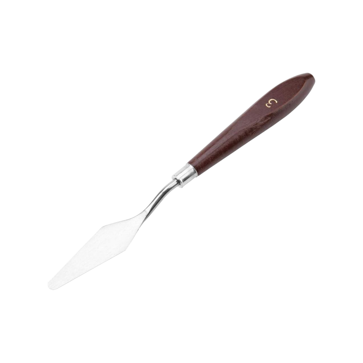 Elite Stationery House metal palette knife with a dark wooden handle for oil and acrylic painting techniques