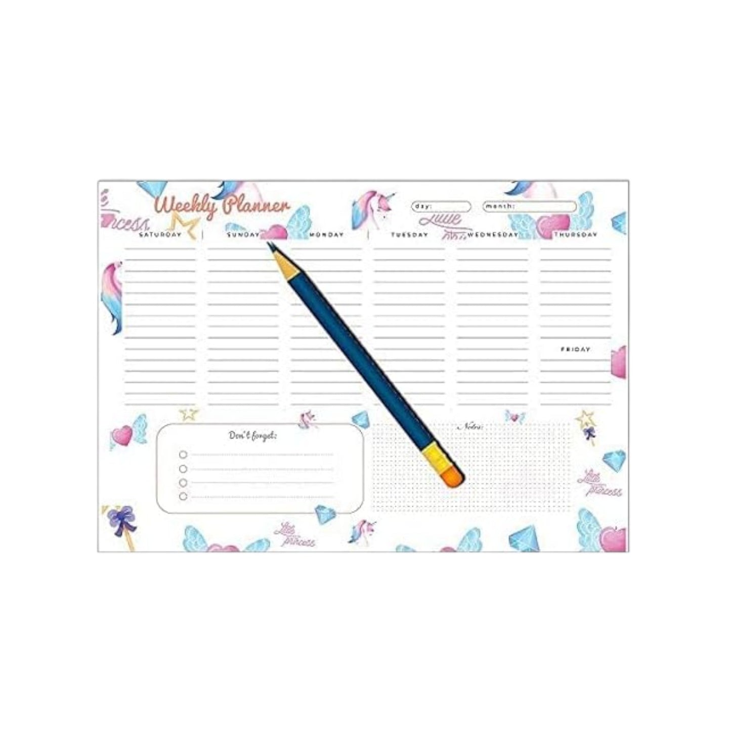 To Do Weekly Planner - A4-52 Sheets 1116