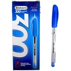 Bravo 300 Blue 0.7mm Needle Tip Ballpoint Pen - Original - Blue - Practical and Chic