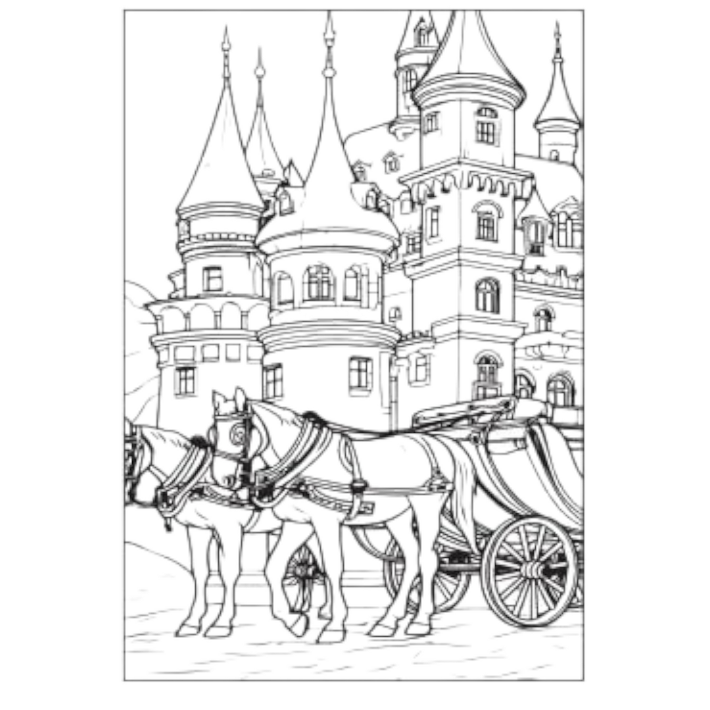 City Scenes Coloring Book - 40 Pages A4