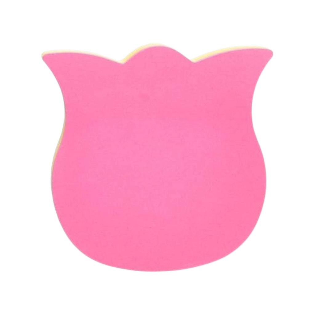 Elite Stationery House pink tulip-shaped sticky note pad for office and school stationery