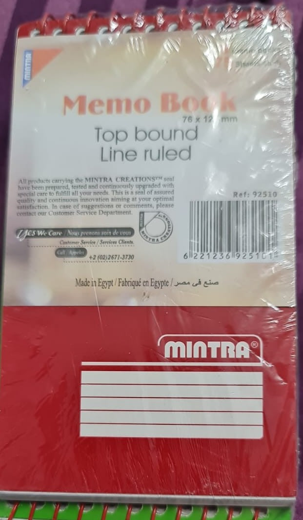 Mintra Carton Diary Mini Notepad - Pack of 5