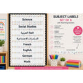 Motivational Subject Labels – Set of 8