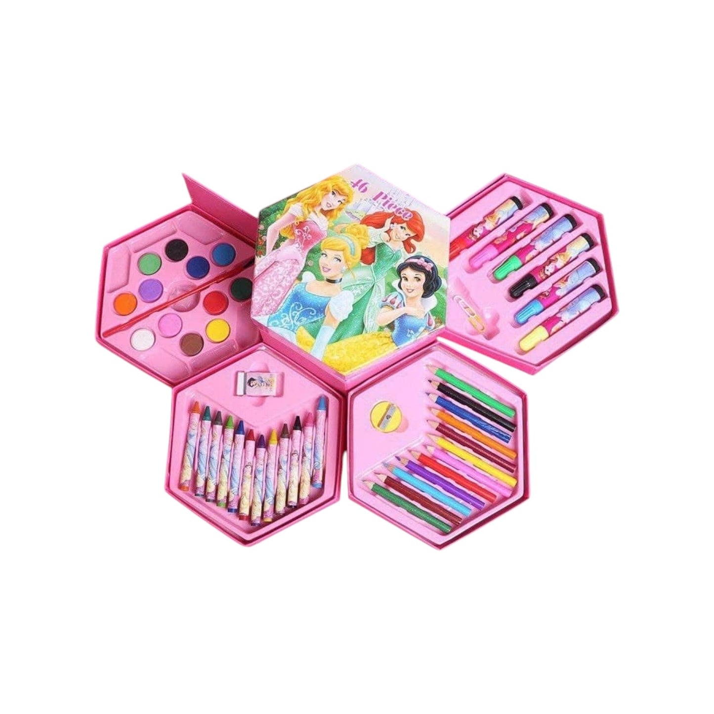 Smile Factory Color Pencil, Crayons, Water Color, Sketch Pen Art Set - (46 Pieces)