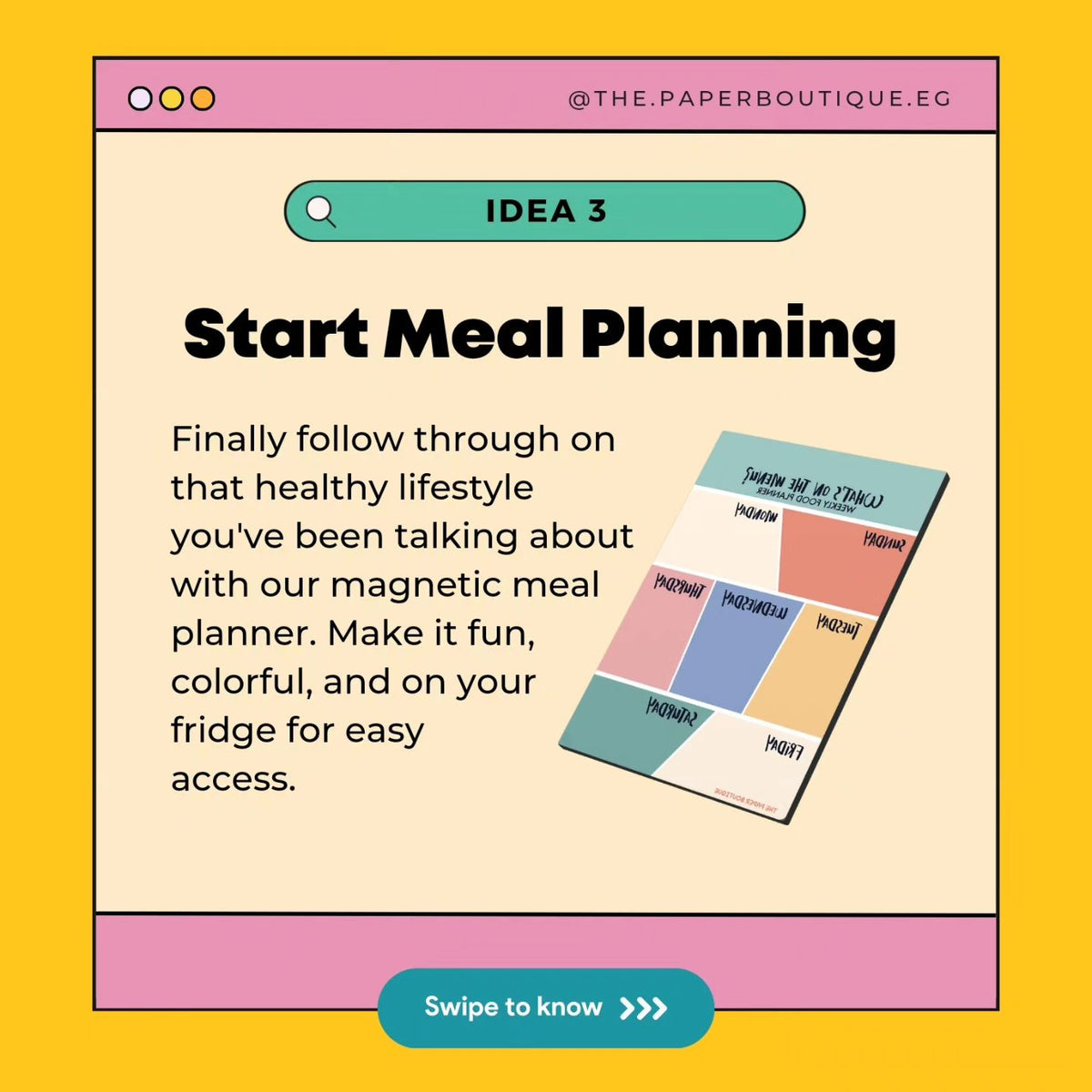 Magnetic Meal Planner