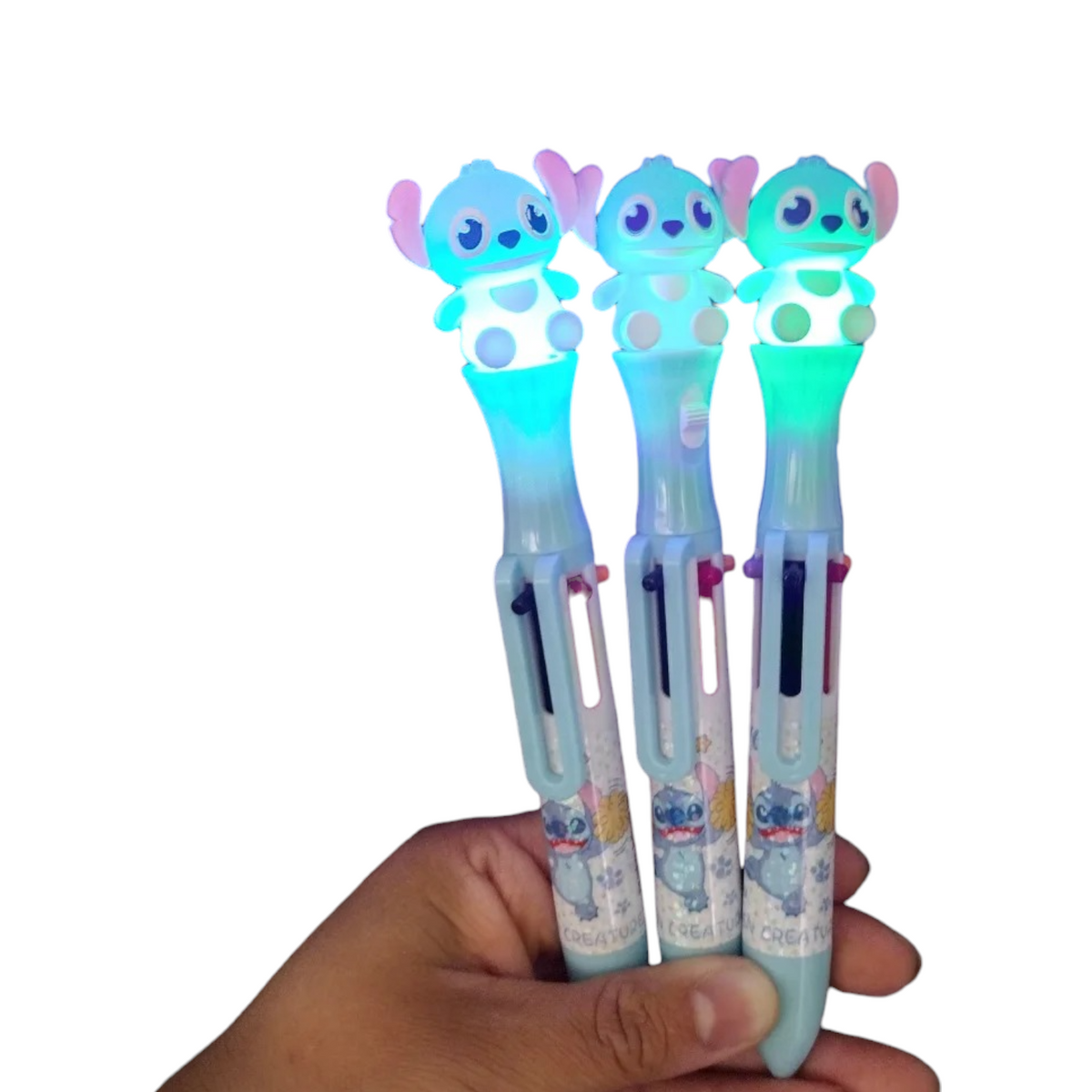 Stitch Pens 0.5mm 6-in-1 Retractable Ballpoint Pens 6 Colors