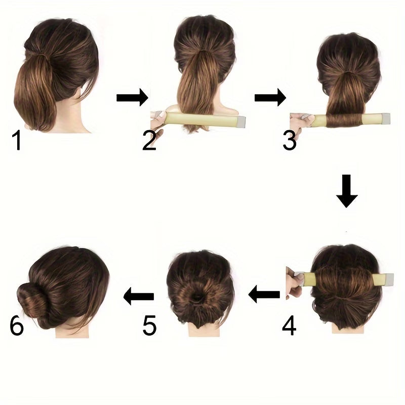 1pc Magic Hair Bun Maker Bud Hair Band Twist Hairstyle Tool