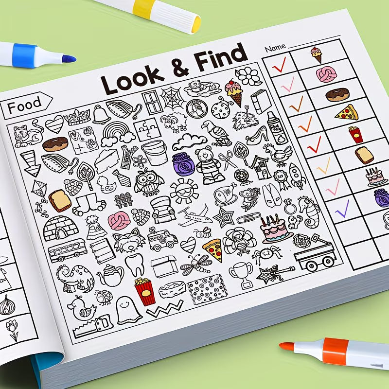 Engaging Hidden Object Book for Children, Explore And Discover - 32 Pages