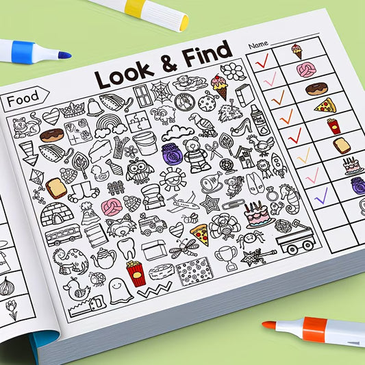 Engaging Hidden Object Book for Children, Explore And Discover - 32 Pages