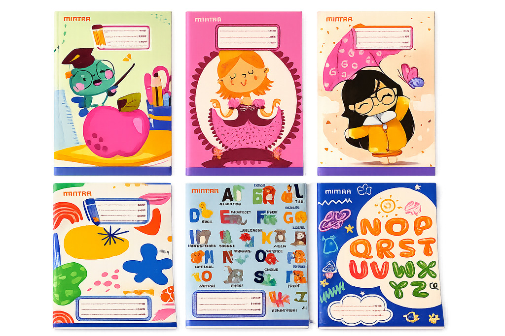 60 Sheets Mintra Stapled Notebook, A5 (14.8 × 21cm), Lined