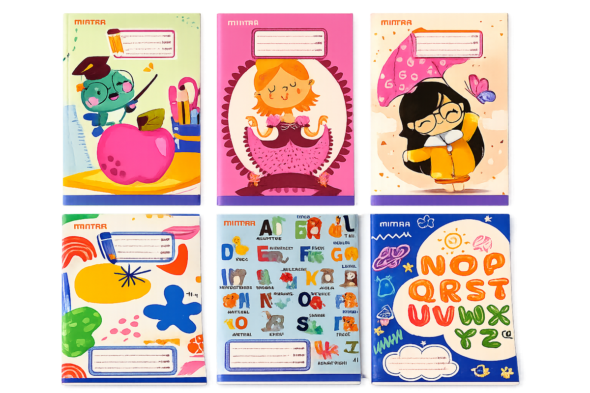 60 Sheets Mintra Stapled Notebook, A5 (14.8 × 21cm), Lined