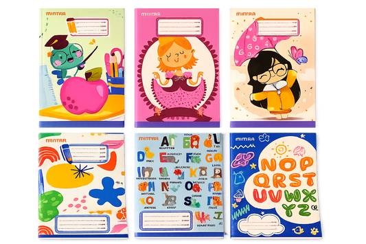 60 Sheets  Mintra Stapled Notebook, A5 (14.8 × 21cm), Lined
