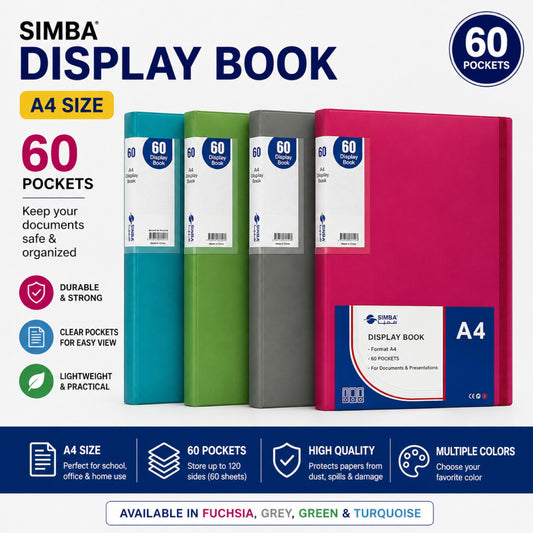 Simba Document Holder 60 Pockets Color A4 Model DB8515