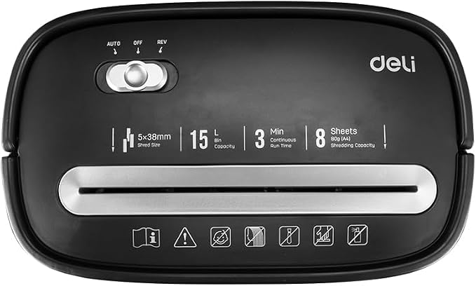 Paper Shredder 8 Sheets 210 - 25 L