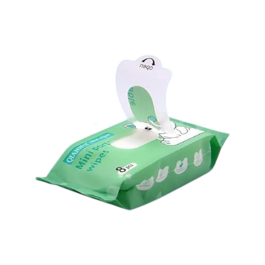 Mini Disposable Baby Wipes, 8 Pack, Mini Wipes for Hand, Face, and Home 8 Per Pack