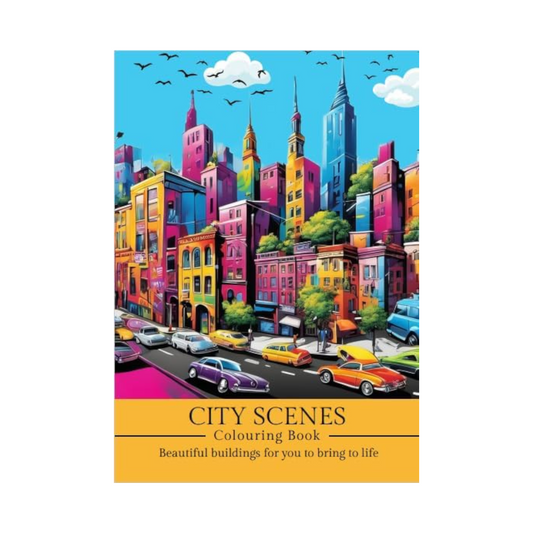 City Scenes Coloring Book - 40 Pages A4