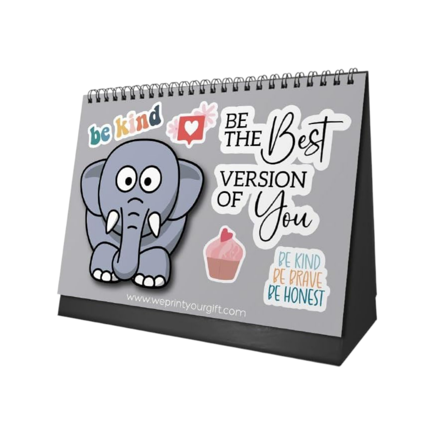 Office Desk Calendar 2026 Elephant