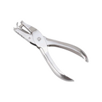 Elite Stationery House Deli 114 silver metal single-hole punch with a heavy-duty plier design for office use