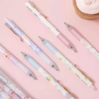 Elite Stationery House pastel gel pens with 0.5mm ballpoint tips and assorted cute patterned designs