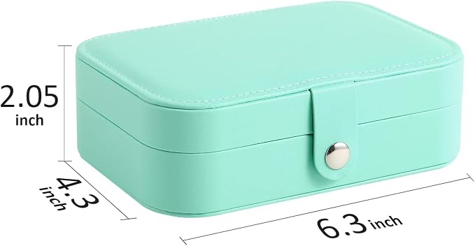 Small Double-Layer Travel Jewelry Box and Organizer