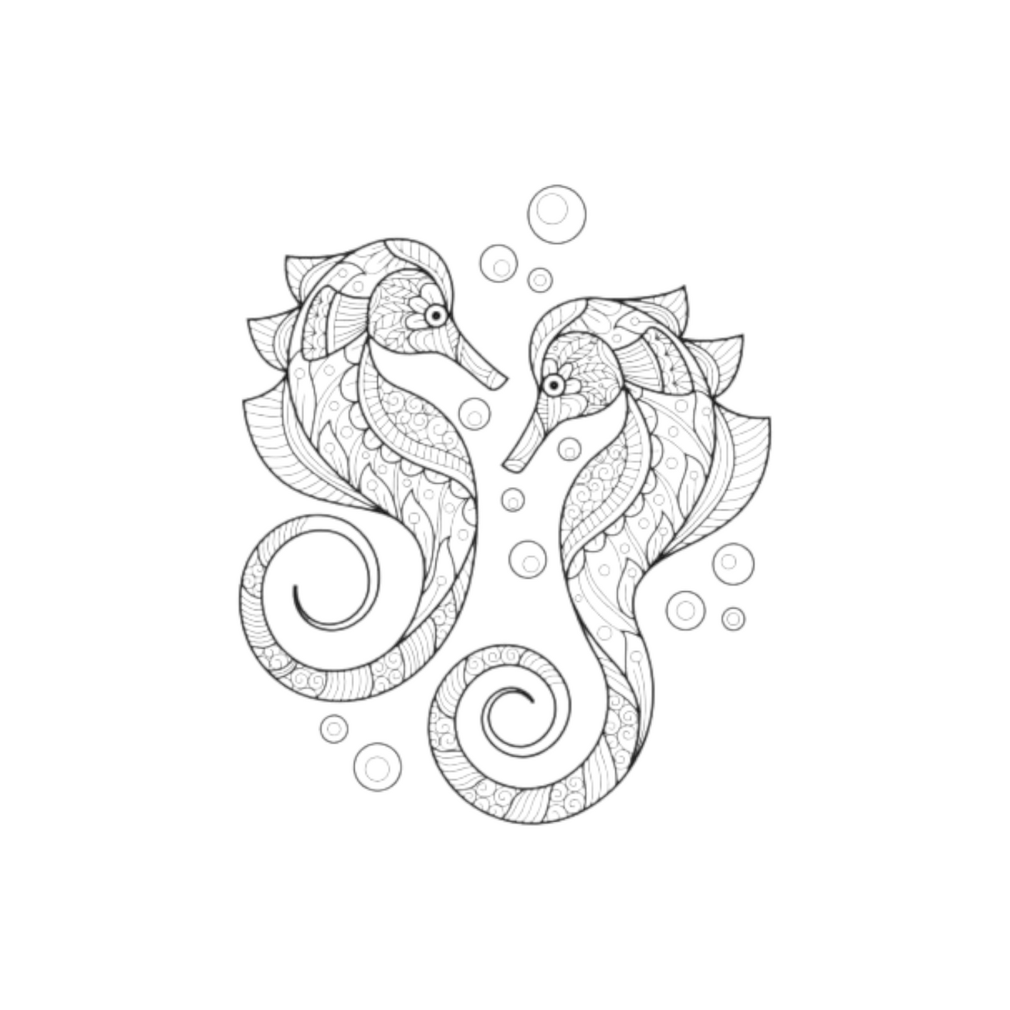 Under The Sea Mandala Coloring Book - A5 Size Top Wired