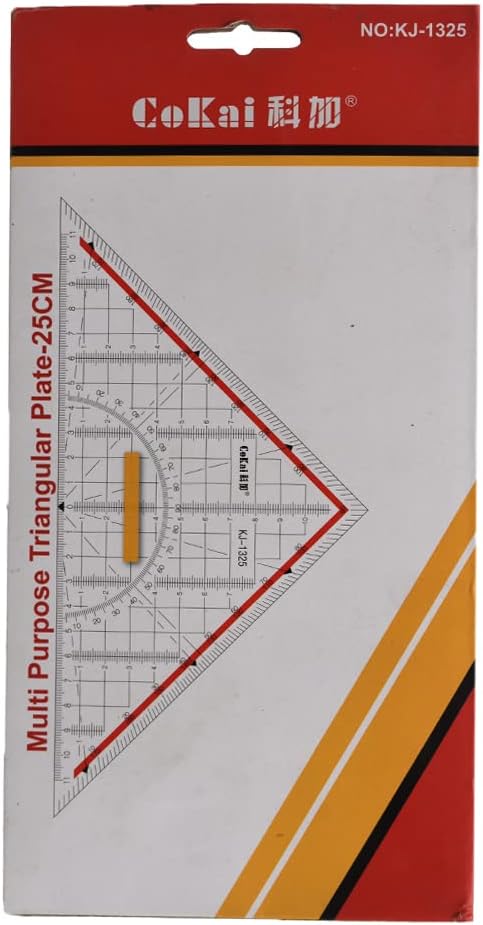 Cokai KJ-1325 Multi Purpose Triangular Plate-25cm - Clear