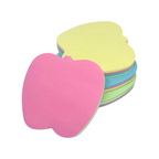 Elite Stationery House apple-shaped candy color sticky notes in a stack of 100 sheets for office and school use