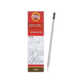 Elite Stationery House KOH-I-NOOR HB 1860 wooden pencil with hexagonal barrel next to its red and white product box.