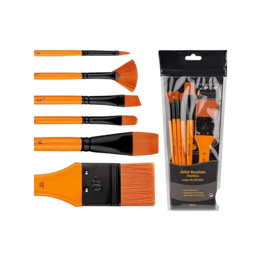 High Quality Paint Brush with PVC Bag Artist Paint Brushes