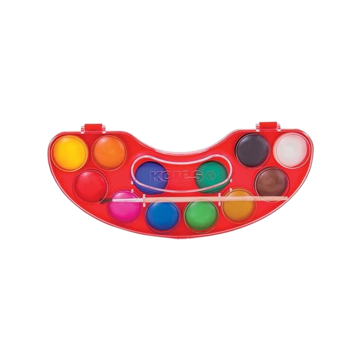 Kores Aquarelles Watercolor Stone Paints 12 Large Colors + Brush + Palette