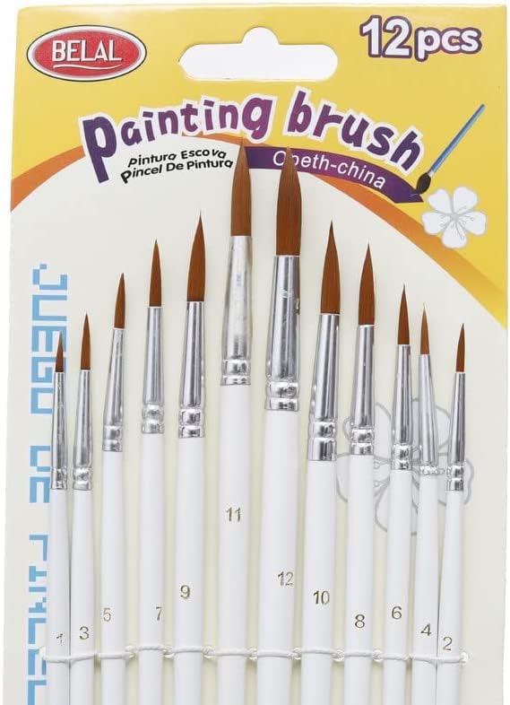 Bilal 12 Piece Drawing Brush Set - Multi Size