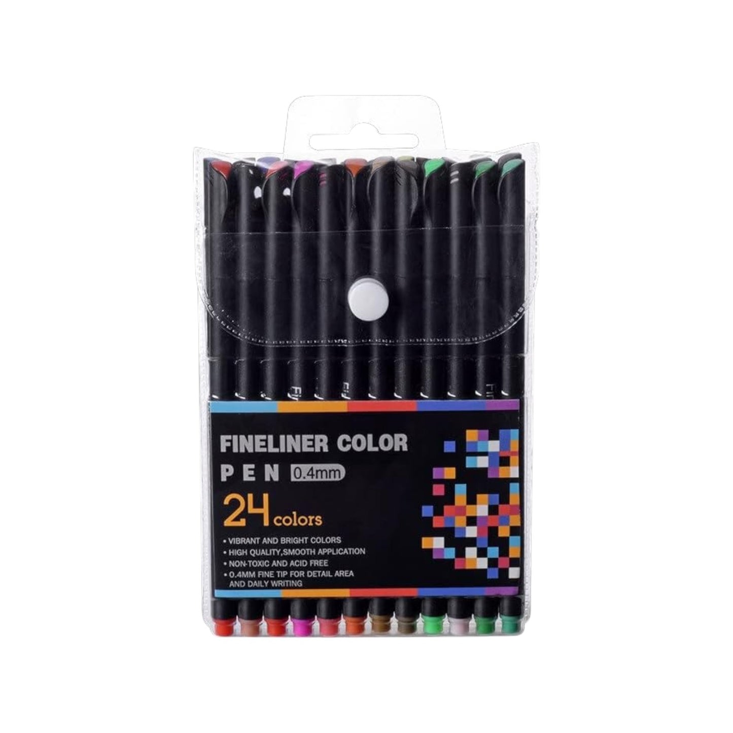 Fineliner Color Pen Set 0.4mm 12 & 24 Pens