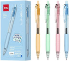 Deli Q150C-BL 0.7 mm Tip Ballpoint Pen 12-Pieces, Blue Ink