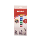 Elite Stationery House Red Apple acrylic paint set featuring 12 vibrant 12ml tubes in a decorative box