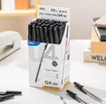 Deli EQ4-BK Ball Point Pen, 1.0 mm Bullet Tip, Black - 1 Pen