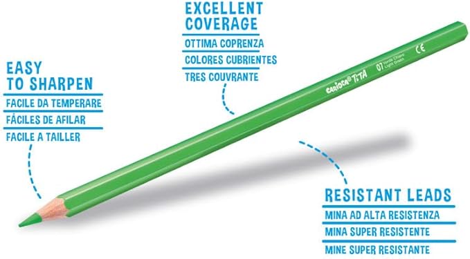 Carioca 42897 Tita Erasable Colouring Pencil (Pack of 12)
