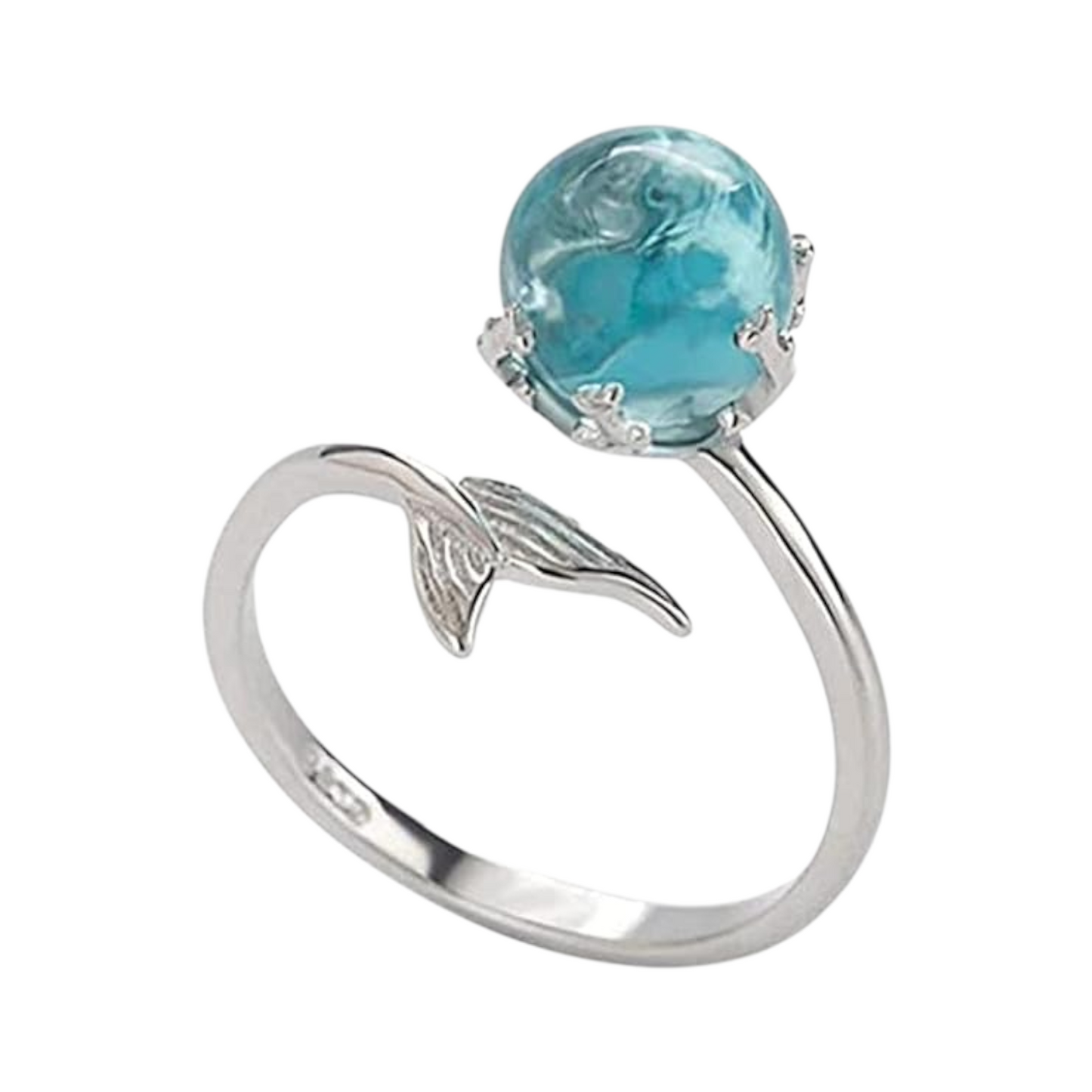 Dolphin Ring, Silver