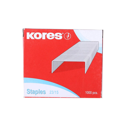 Kores 43115-1 staples 23/15, 1000 pieces - Silver