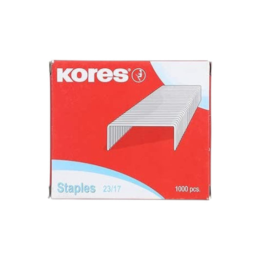 Kores 43115-1 staples 23/17, 1000 pieces - Silver