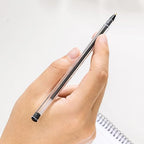 Deli EQ4-BK Ball Point Pen, 1.0 mm Bullet Tip, Black - 1 Pen
