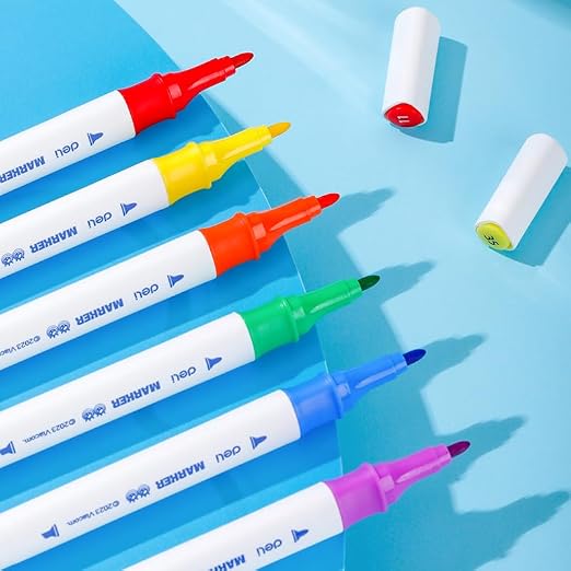 48 Colors Deli EC188-48 Dual Tip Sketch Marker