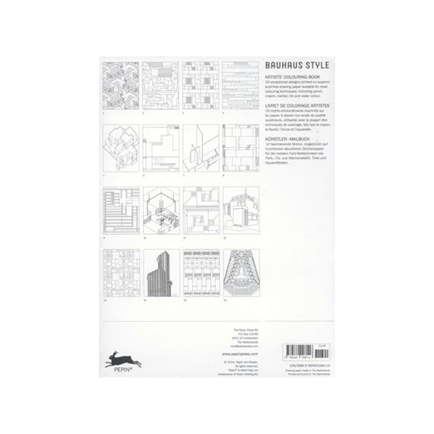 Bauhaus Style: Artists' Colouring Book Hardcover