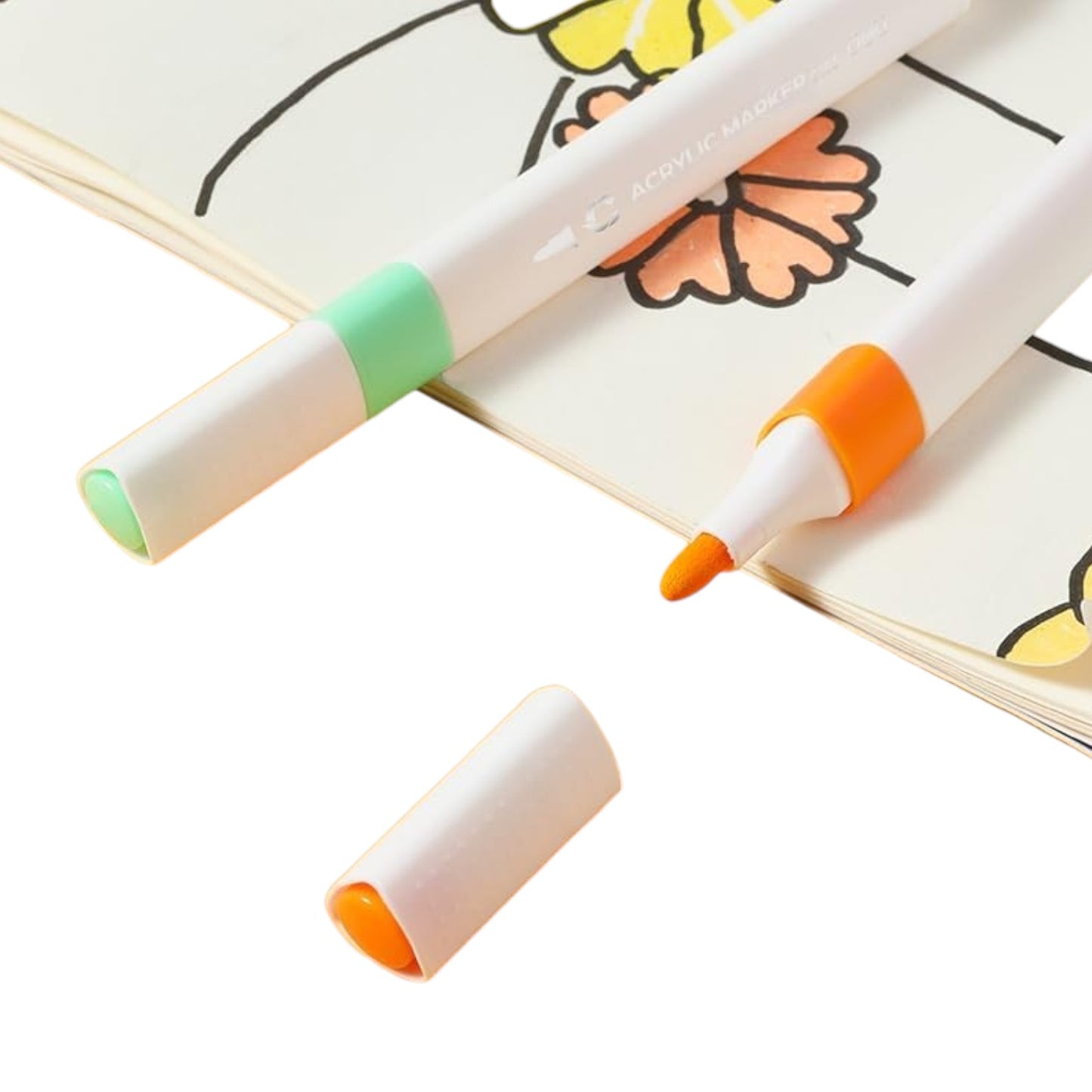 Box of 24 acrylic markers, non-toxic, Deli C193-24