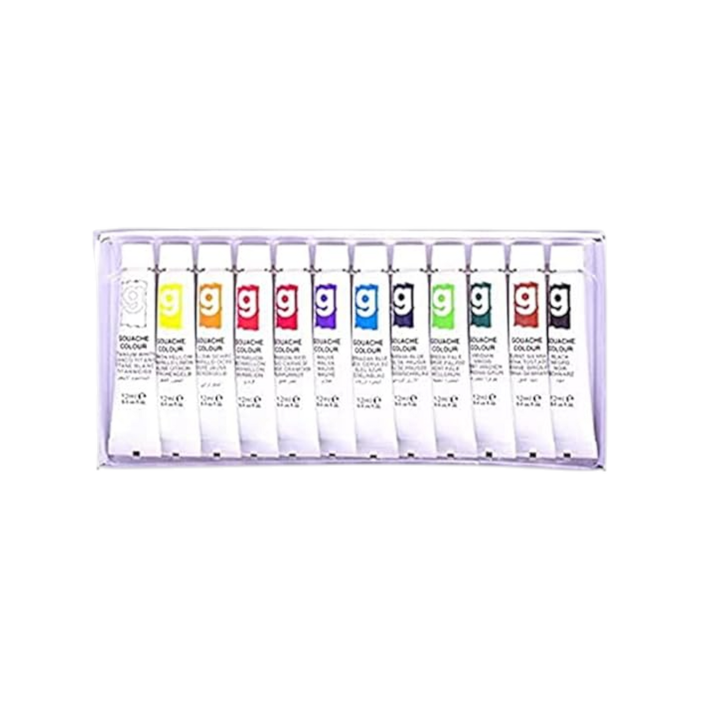 Art Rangers EG1212C-3 Gouache Water Paint Pack Of 12 - Multi Color