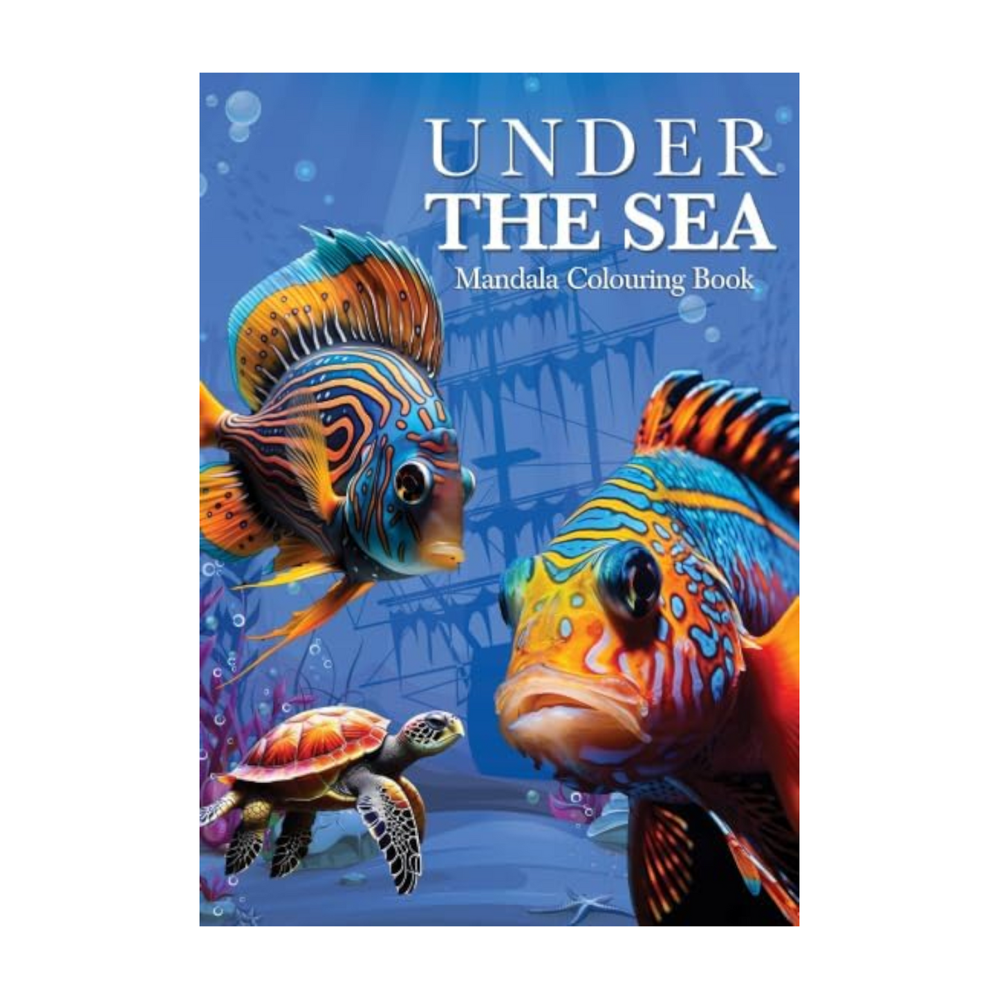 Under The Sea Mandala Coloring Book - A5 Size Top Wired