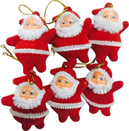 SC Christmas Decorations| Santa Claus |Pack of 6